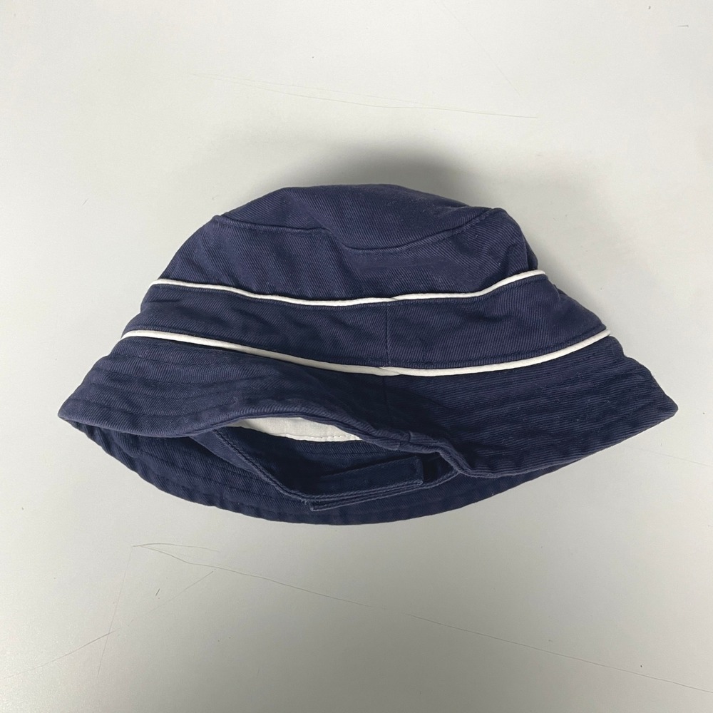 Janie and Jack Navy Blue Bucket Hat with White Piping Infant 0-3 Months Nautical